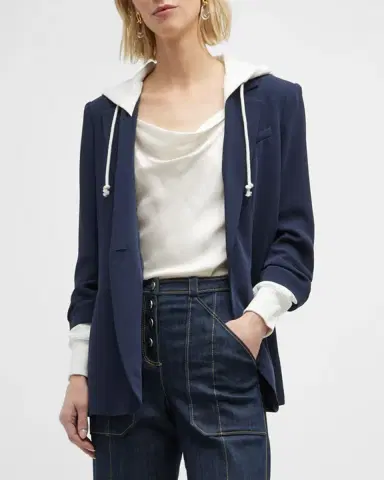 Cinq a Sept Hooded Khloe Jacket | Thumbnail 4