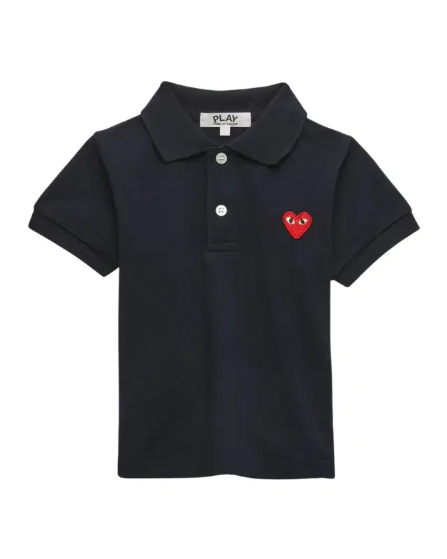 Comme des Garcons Kid 's Heart Graphic Polo Shirt, Size -6
