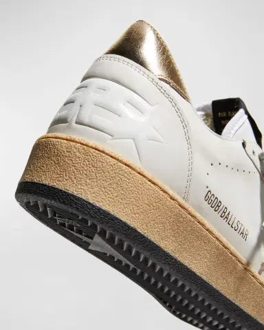 Golden Goose Ball Star Mixed Leather Low-Top Sneakers | Thumbnail 7 Golden Goose Ball Star Mixed Leather Low-Top Sneakers | Thumbnail 7