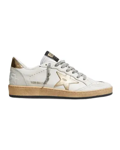 Golden Goose Ball Star Mixed Leather Low-Top Sneakers | Thumbnail 1 Golden Goose Ball Star Mixed Leather Low-Top Sneakers | Thumbnail 1