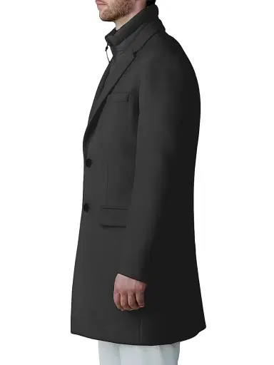 Mackage Men's Skai Down-Lined Wool Coat - Black | Thumbnail 4