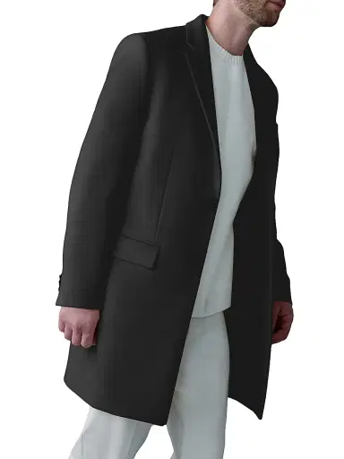 Mackage Men's Skai Down-Lined Wool Coat - Black | Thumbnail 6
