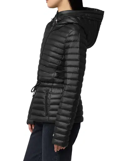 Soia & Kyo Women's Ayleen Lightweight Hooded Puffer Jacket - Black - Size Small | Thumbnail 4