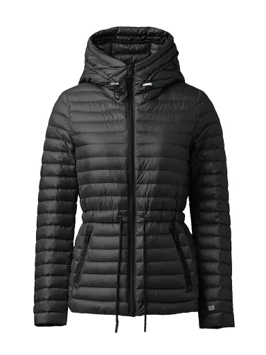 Soia & Kyo Women's Ayleen Lightweight Hooded Puffer Jacket - Black - Size Small | Thumbnail 1