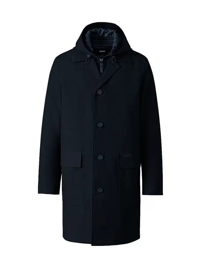 Mackage Men's Mathias 3-In-1 Balmacaan Coat - Black