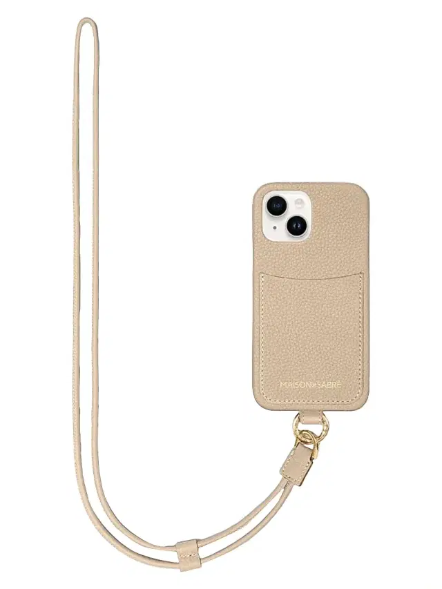Maison de Sabre Women's Sling Phone Case (iPhone 15) - Saharan Beige