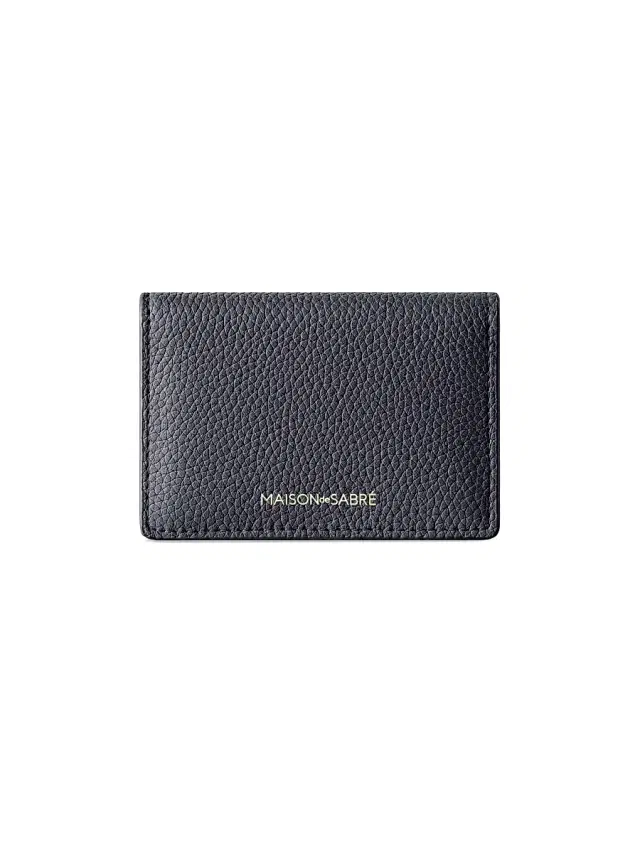 Maison de Sabre Women's Leather Card Case - Graphite Grey