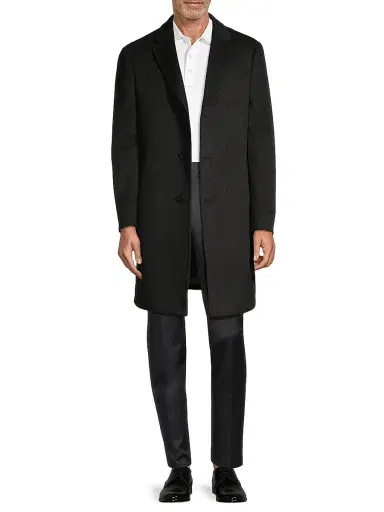 Cardinal Of Canada Men's Pierre Cashmere Topcoat | Thumbnail 2 Cardinal Of Canada Men's Pierre Cashmere Topcoat | Thumbnail 2