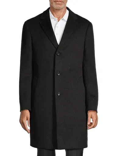 Cardinal Of Canada Men's Pierre Cashmere Topcoat | Thumbnail 3 Cardinal Of Canada Men's Pierre Cashmere Topcoat | Thumbnail 3