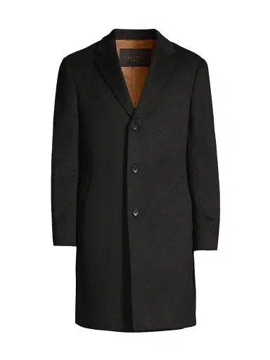 Cardinal Of Canada Men's Pierre Cashmere Topcoat | Thumbnail 1 Cardinal Of Canada Men's Pierre Cashmere Topcoat | Thumbnail 1