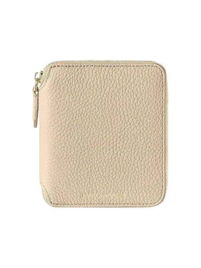 Women's  Leather Zip Around Wallet - Saharan Brown