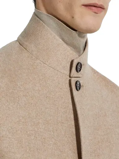 Zegna Men's Oasi Cashmere II Conte Chore Jacket - Light Taupe - Size 46 | Thumbnail 4