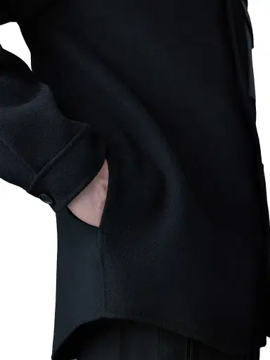 Mackage Men's Emmanuel Wool Overshirt - Black - Size 36 | Thumbnail 6 Mackage Men's Emmanuel Wool Overshirt - Black - Size 36 | Thumbnail 6