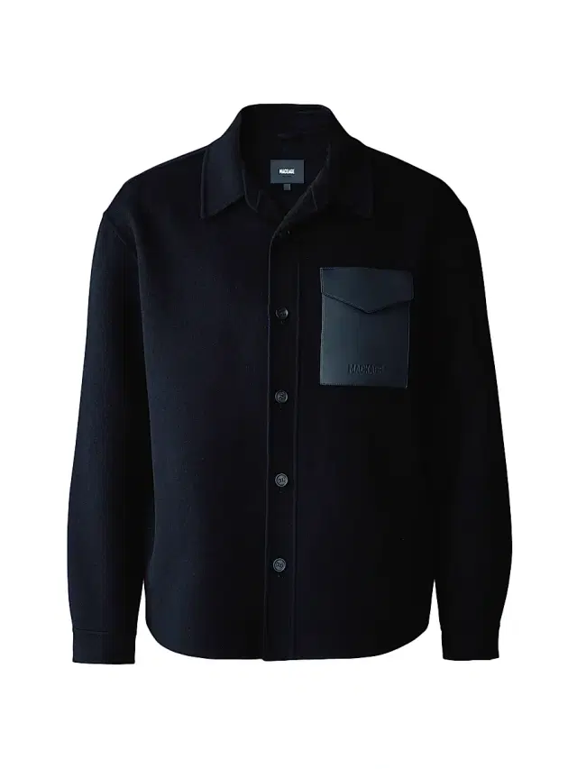 Mackage Men's Emmanuel Wool Overshirt - Black