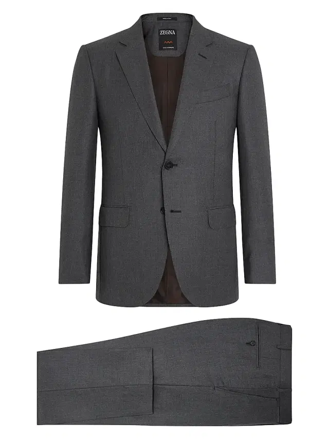 ZEGNA Men's Oasi Cashmere Suit - Grey