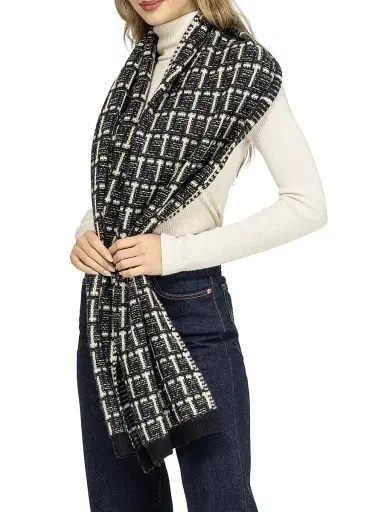 Gorski Women's Select Cashmere Scarf - Black | Thumbnail 4