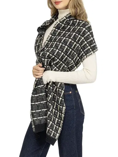 Gorski Women's Select Cashmere Scarf - Black | Thumbnail 5