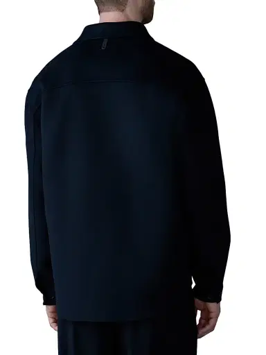 Mackage Men's Emmanuel Wool Overshirt - Navy - Size 40 | Thumbnail 5 Mackage Men's Emmanuel Wool Overshirt - Navy - Size 40 | Thumbnail 5