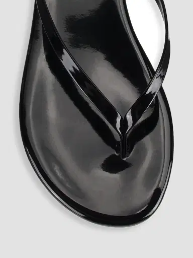 TKEES Women's Foundations Gloss Patent Leather Flip Flops - Licorice - Size 11 | Thumbnail 4 TKEES Women's Foundations Gloss Patent Leather Flip Flops - Licorice - Size 11 | Thumbnail 4