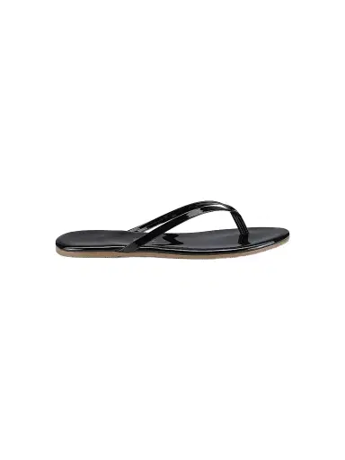 TKEES Women's Foundations Gloss Patent Leather Flip Flops - Licorice - Size 11 | Thumbnail 1 TKEES Women's Foundations Gloss Patent Leather Flip Flops - Licorice - Size 11 | Thumbnail 1
