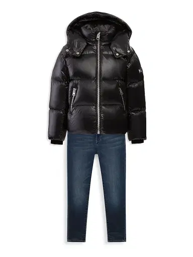 Mackage Kid's Jesse Down Puffer Jacket - Black - Size 6 | Thumbnail 2