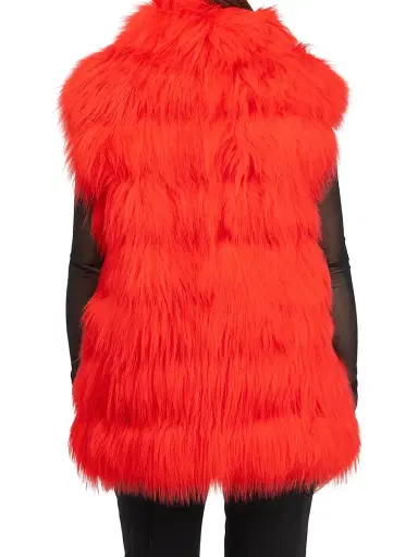 Gorski Women's Select Lamb Vest - Red - Size Medium | Thumbnail 5 Gorski Women's Select Lamb Vest - Red - Size Medium | Thumbnail 5