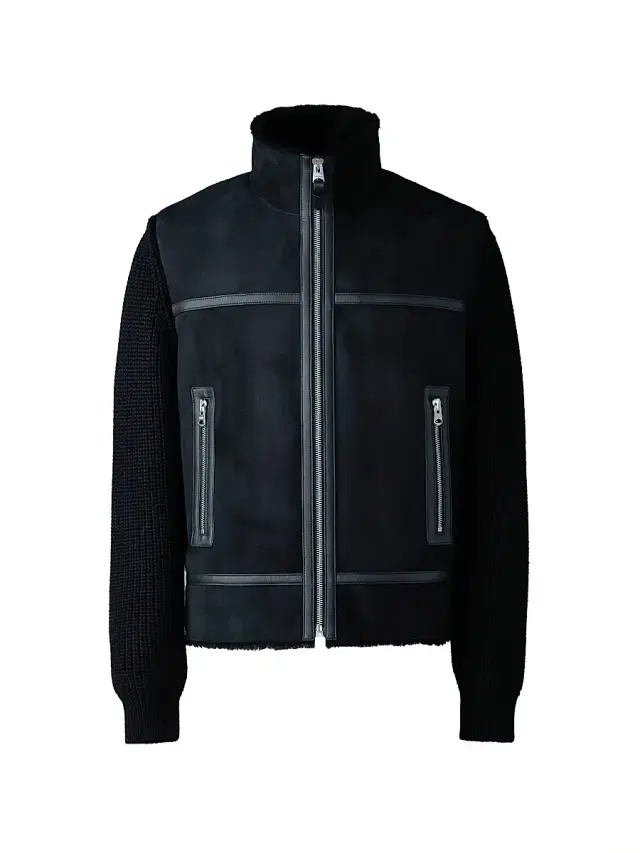 Men's Jonathan Wool Shearling Jacket - Black