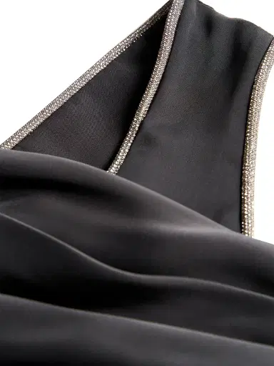 THEIA Women's Cressida Halter Column Gown - Black - Size 16 | Thumbnail 9
