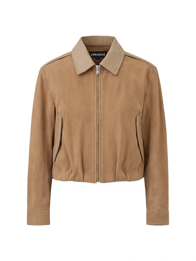 Women's Robbie Suede Bomber Jacket - Beige