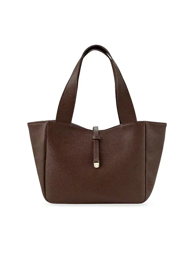 GiGi New York Women's Mercer Pebbled Leather Tote Bag - Brown