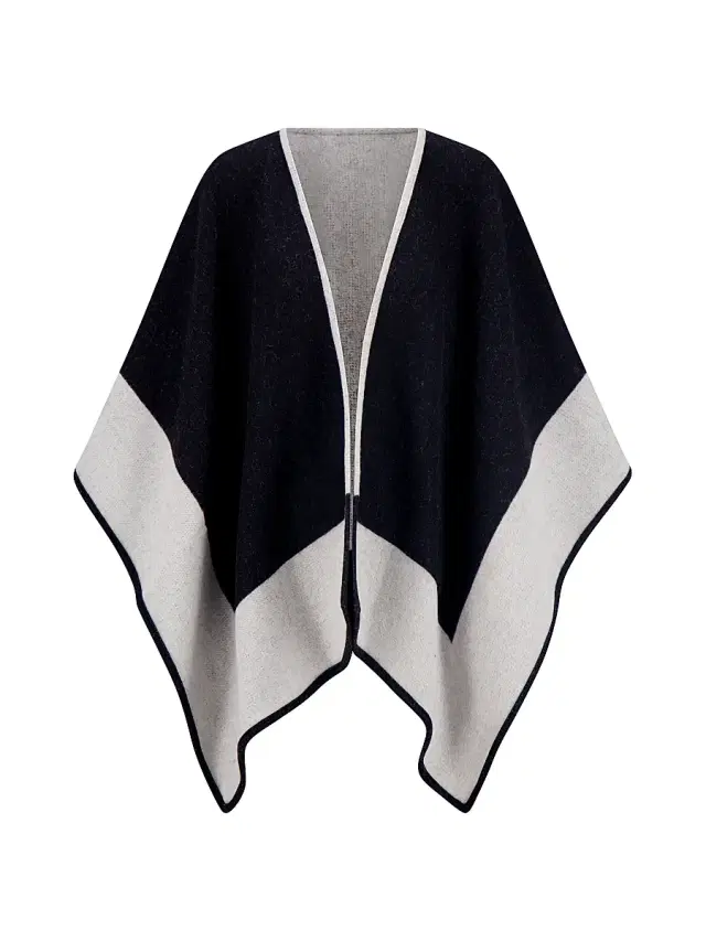 Gorski Women's Reversible Select Wool Cape - Black