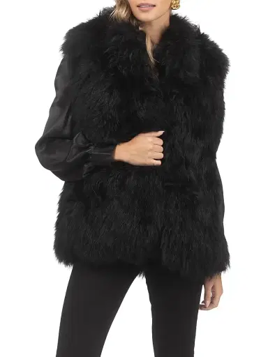 Gorski Women's Select Lamb Vest - Black - Size Large | Thumbnail 2