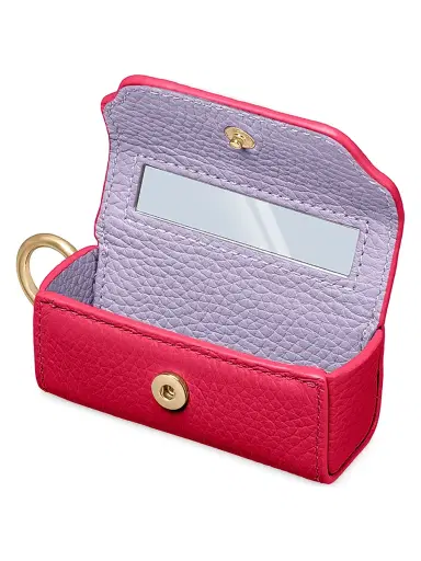 Maison de Sabre Women's Leather Lipstick Charm - Fuchsia Lavender | Thumbnail 3