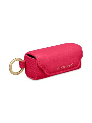 Maison de Sabre Women's Leather Lipstick Charm - Fuchsia Lavender | Thumbnail 4