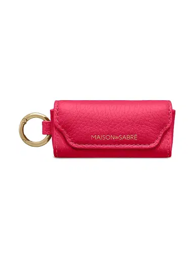 Maison de Sabre Women's Leather Lipstick Charm - Fuchsia Lavender | Thumbnail 1