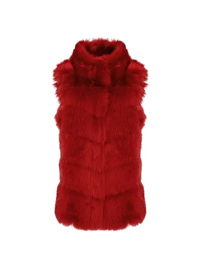 Gorski Women's Reversible Merinillo Shearling Lamb Vest - Red