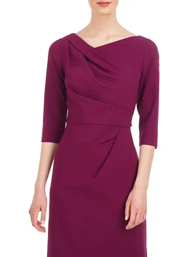 Kay Unger Women's Margerite Pleated Column Gown - Boysenberry - Size 14 | Thumbnail 5 Kay Unger Women's Margerite Pleated Column Gown - Boysenberry - Size 14 | Thumbnail 5