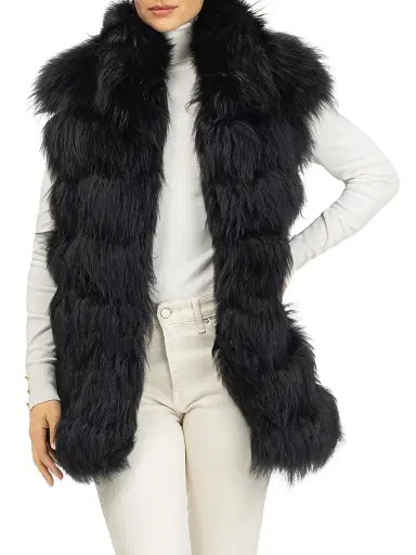 Gorski Women's Select Lamb Vest - Black - Size Large | Thumbnail 2 Gorski Women's Select Lamb Vest - Black - Size Large | Thumbnail 2