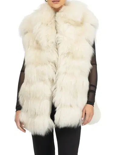 Gorski Women's Select Lamb Vest - Beige | Thumbnail 2