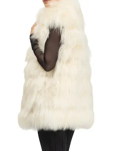Gorski Women's Select Lamb Vest - Beige | Thumbnail 4