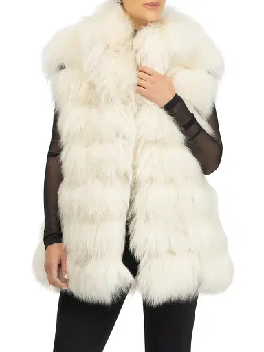 Gorski Women's Select Lamb Vest - Beige | Thumbnail 5