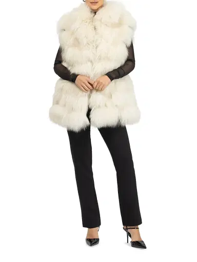 Gorski Women's Select Lamb Vest - Beige | Thumbnail 6