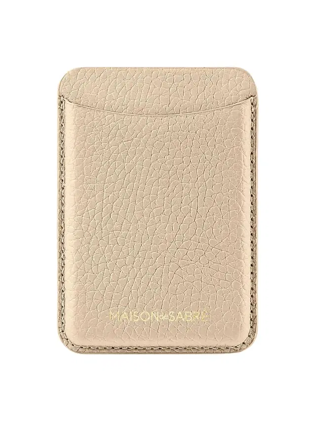 Maison de Sabre Leather MagSafe Wallet - Saharan