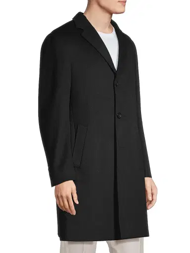 Cardinal Of Canada Men's Pierre Cashmere Topcoat | Thumbnail 4 Cardinal Of Canada Men's Pierre Cashmere Topcoat | Thumbnail 4