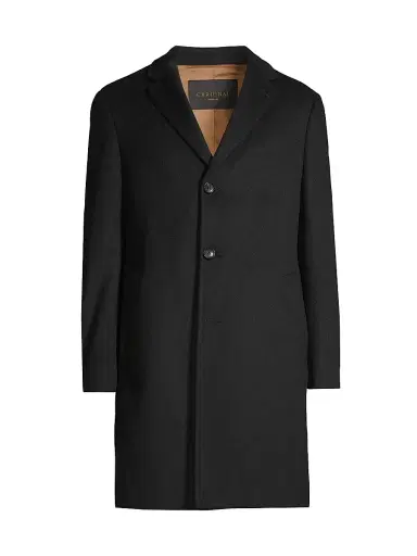 Cardinal Of Canada Men's Pierre Cashmere Topcoat | Thumbnail 1 Cardinal Of Canada Men's Pierre Cashmere Topcoat | Thumbnail 1