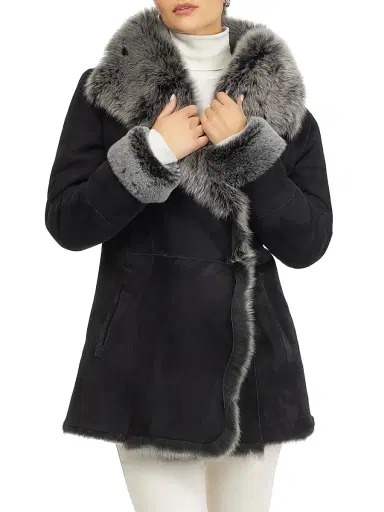 Gorski Women's Merino Toscana Lamb Coat | Thumbnail 3