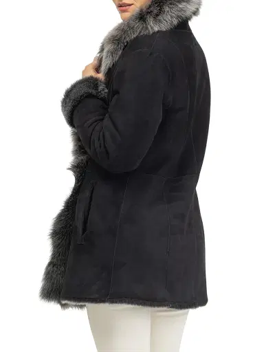 Gorski Women's Merino Toscana Lamb Coat | Thumbnail 4