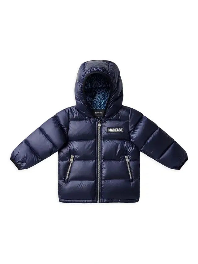 Baby Girl's Noko Hooded Down Jacket - Navy 18 Months