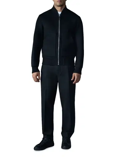 Mackage Men's Emilio-W Wool Bomber Jacket - Black | Thumbnail 2