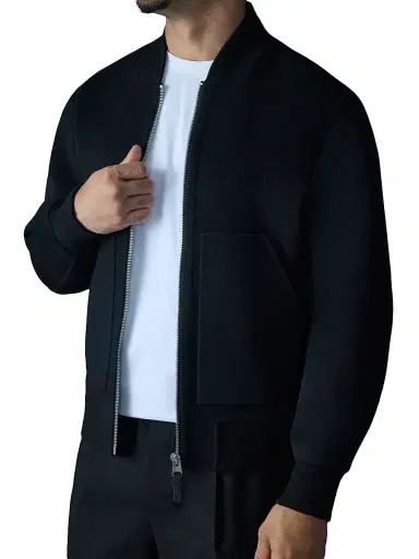 Mackage Men's Emilio-W Wool Bomber Jacket - Black | Thumbnail 6